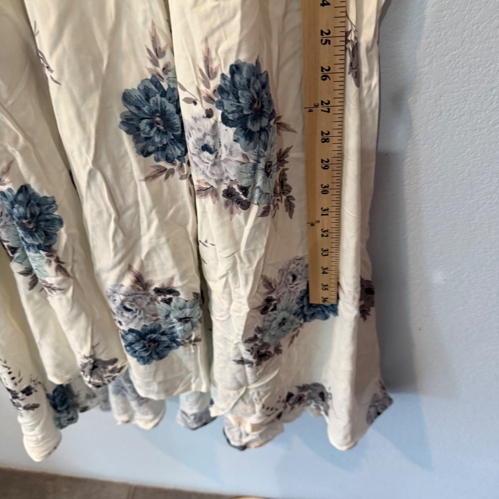 NEW Torrid Challis Floral High Low Halter Dress Plus Size Boho Feminine White 3X - Picture 9 of 14